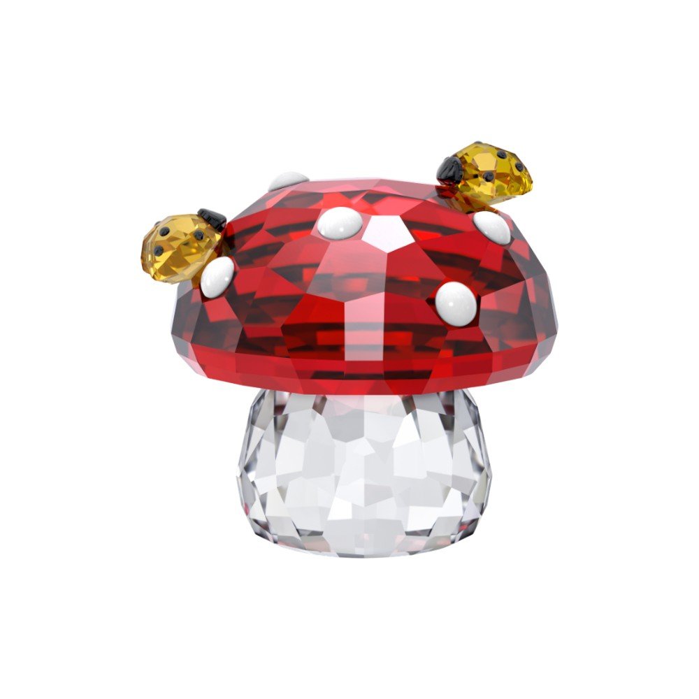 Swarovski Idyllia Mushroom and Ladybugs -Swarovski