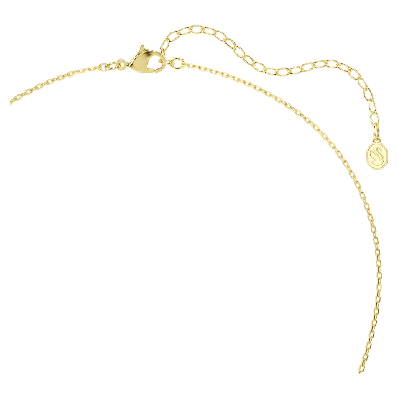 Swarovski Idyllia Pendant, Mixed cuts, Heart, Pink, Gold-tone plated -Swarovski