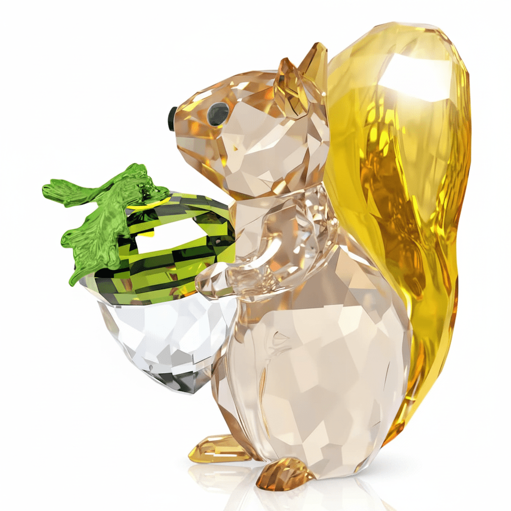 Swarovski Idyllia Squirrel and Acorn -Swarovski