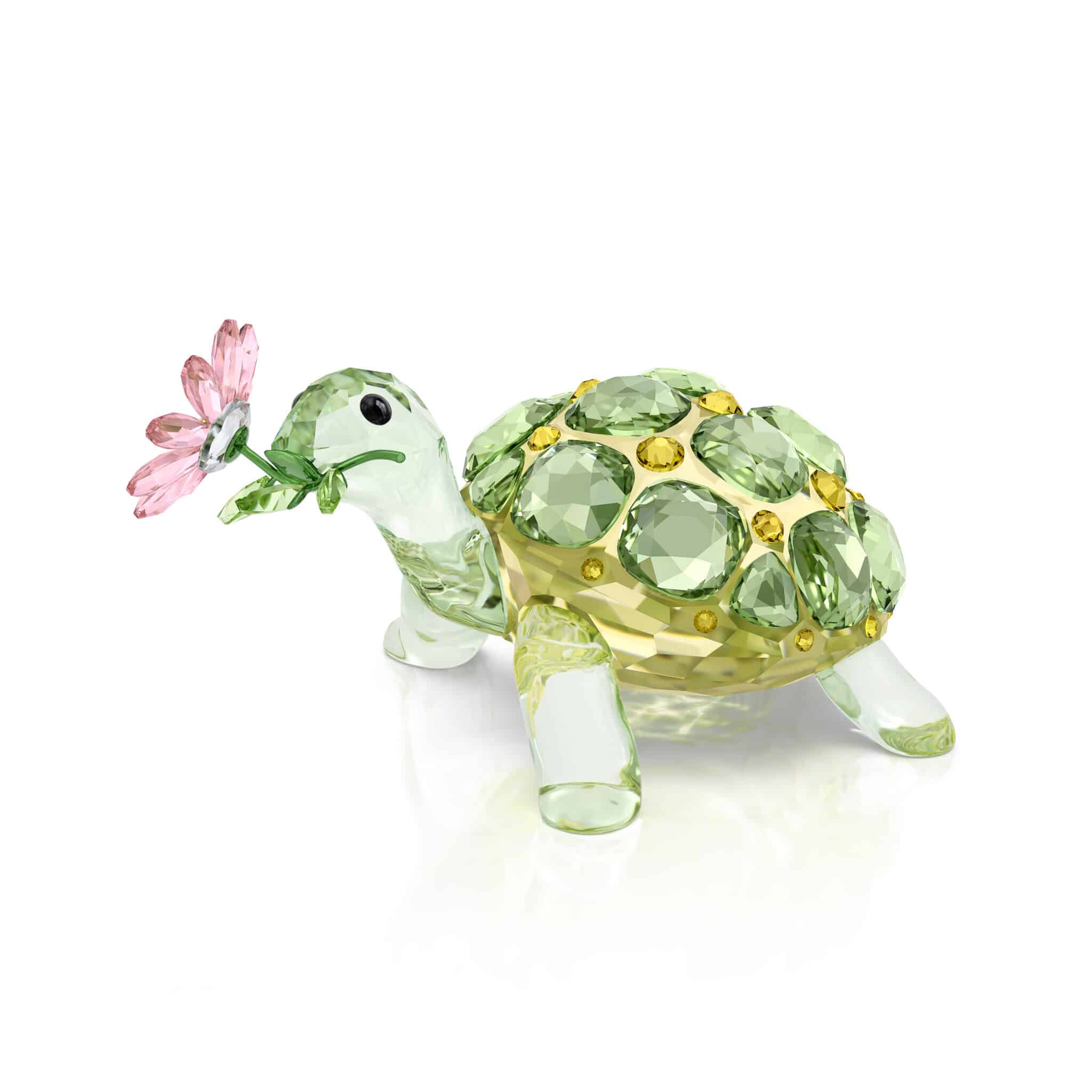 Swarovski Idyllia Tortoise and Daisy -Swarovski