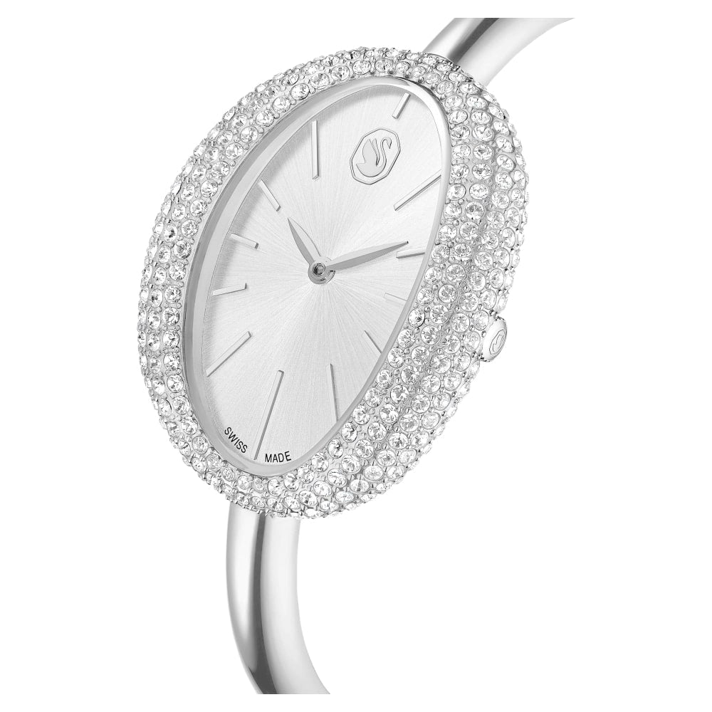 Swarovski Imber Bangle Watch, Swiss Made, Metal Bracelet, Silver tone, Stainless steel -Swarovski