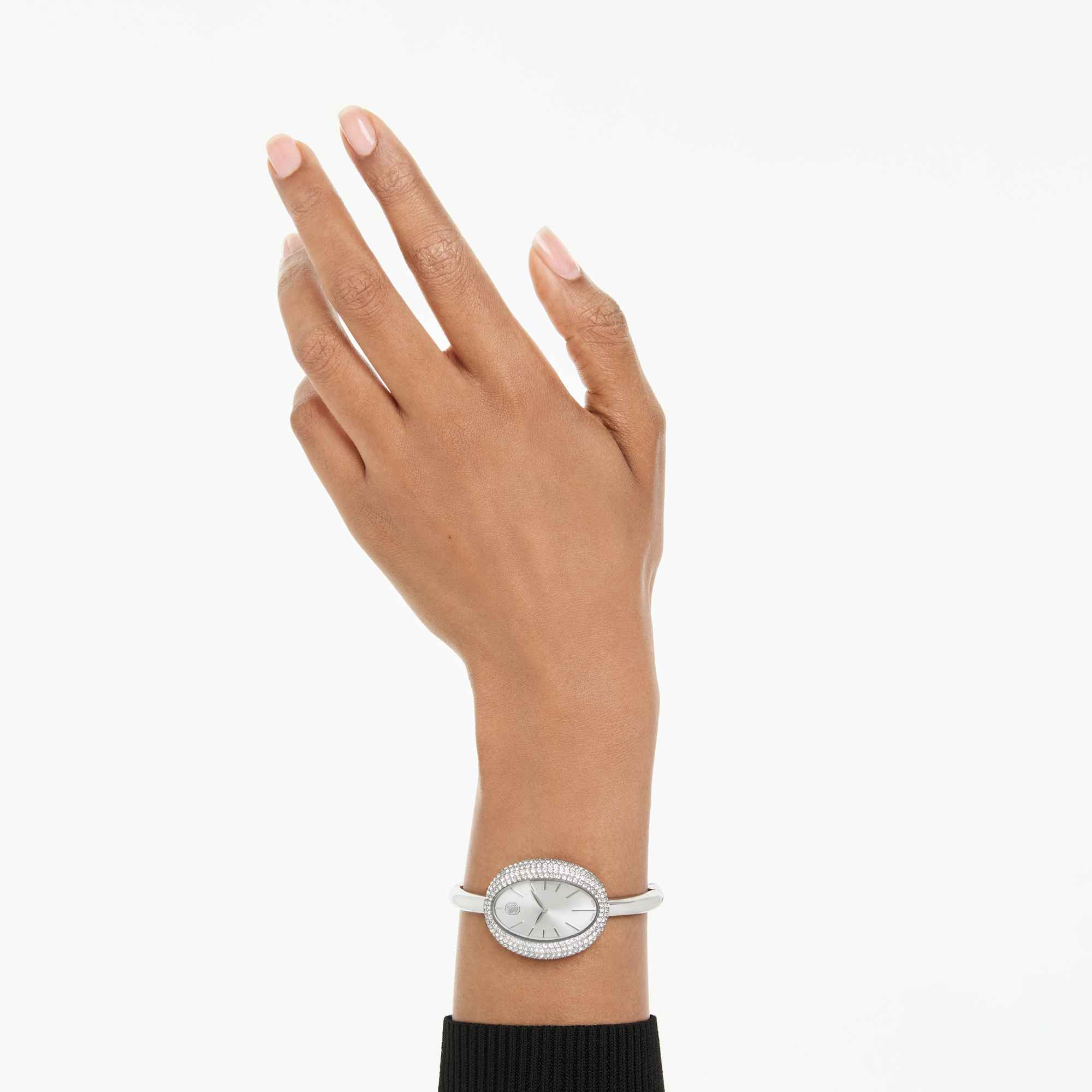 Swarovski Imber Bangle Watch, Swiss Made, Metal Bracelet, Silver tone, Stainless steel -Swarovski