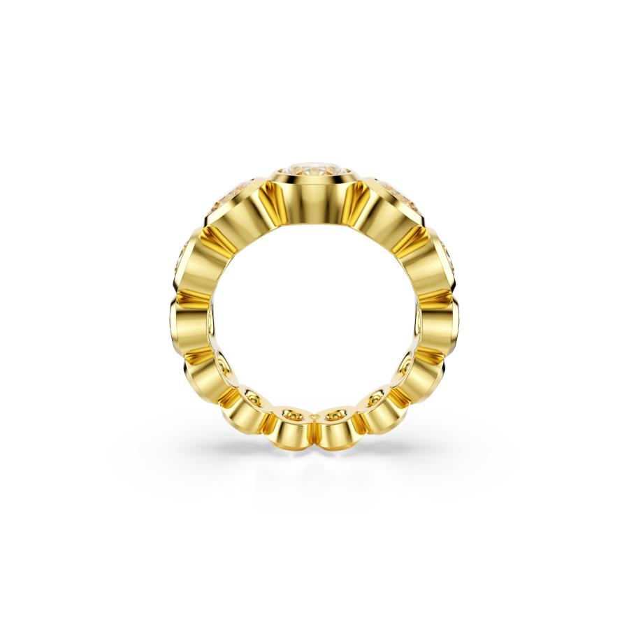 Swarovski Imber Ring, Mixed Round Cuts, White, Gold-tone Plated -Swarovski