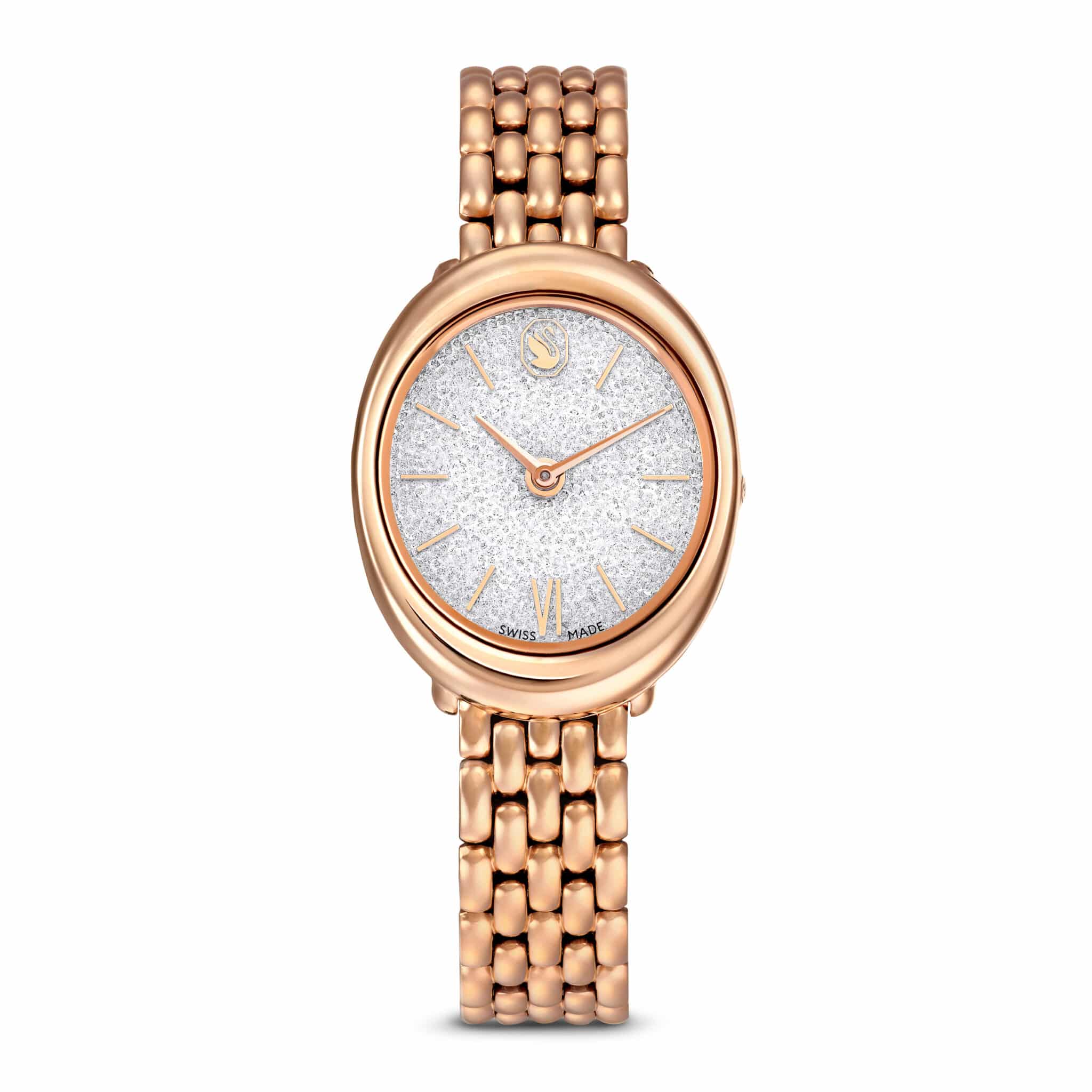 Swarovski Imber Watch, Swiss Made, Metal Bracelet, Gold tone, Rose Gold-tone Finish -Swarovski