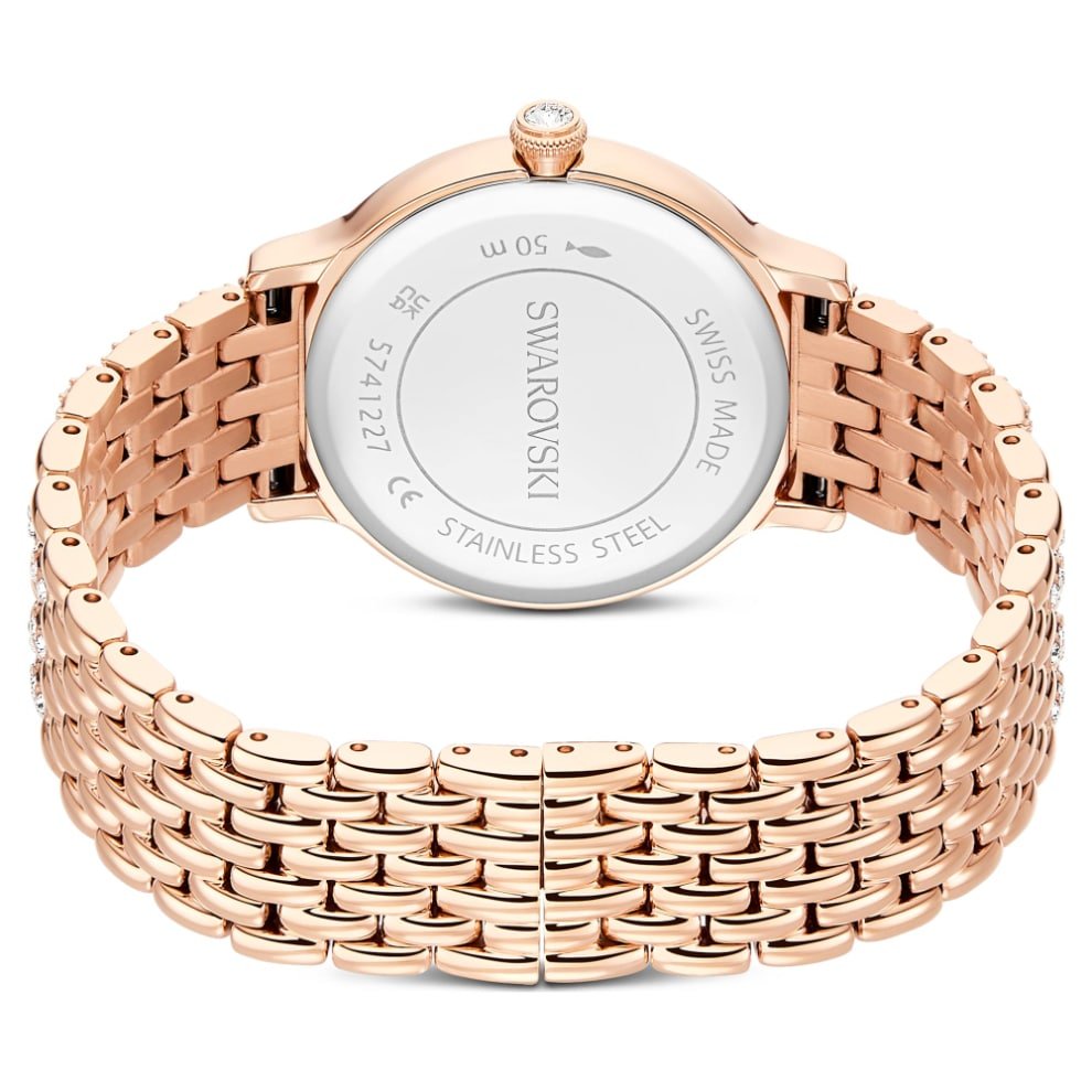 Swarovski Imber Watch, Swiss Made, Metal Bracelet, Rose gold tone, Rose gold-tone finish -Swarovski