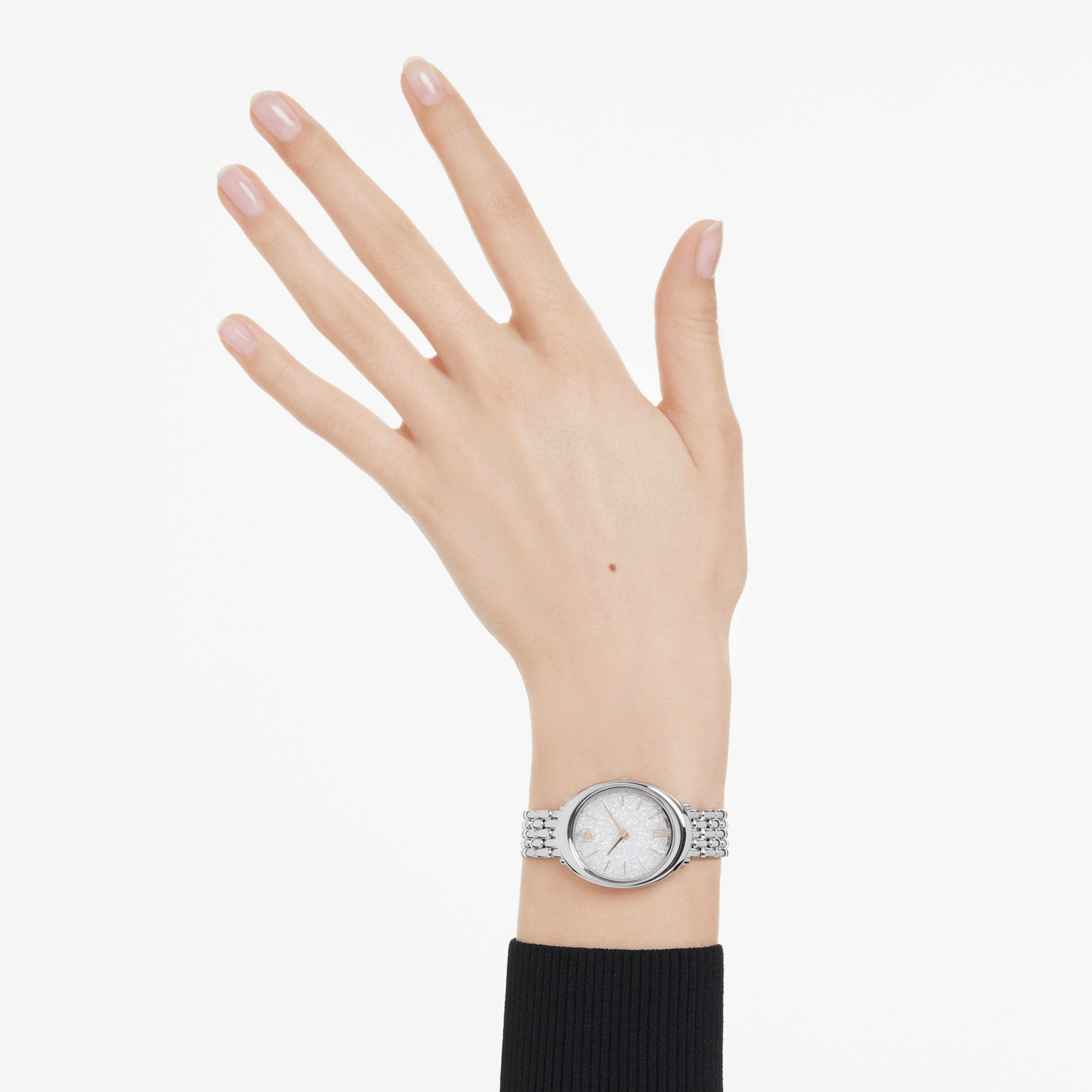 Swarovski Imber Watch, Swiss Made, Metal bracelet, Silver tone, Stainless steel -Swarovski