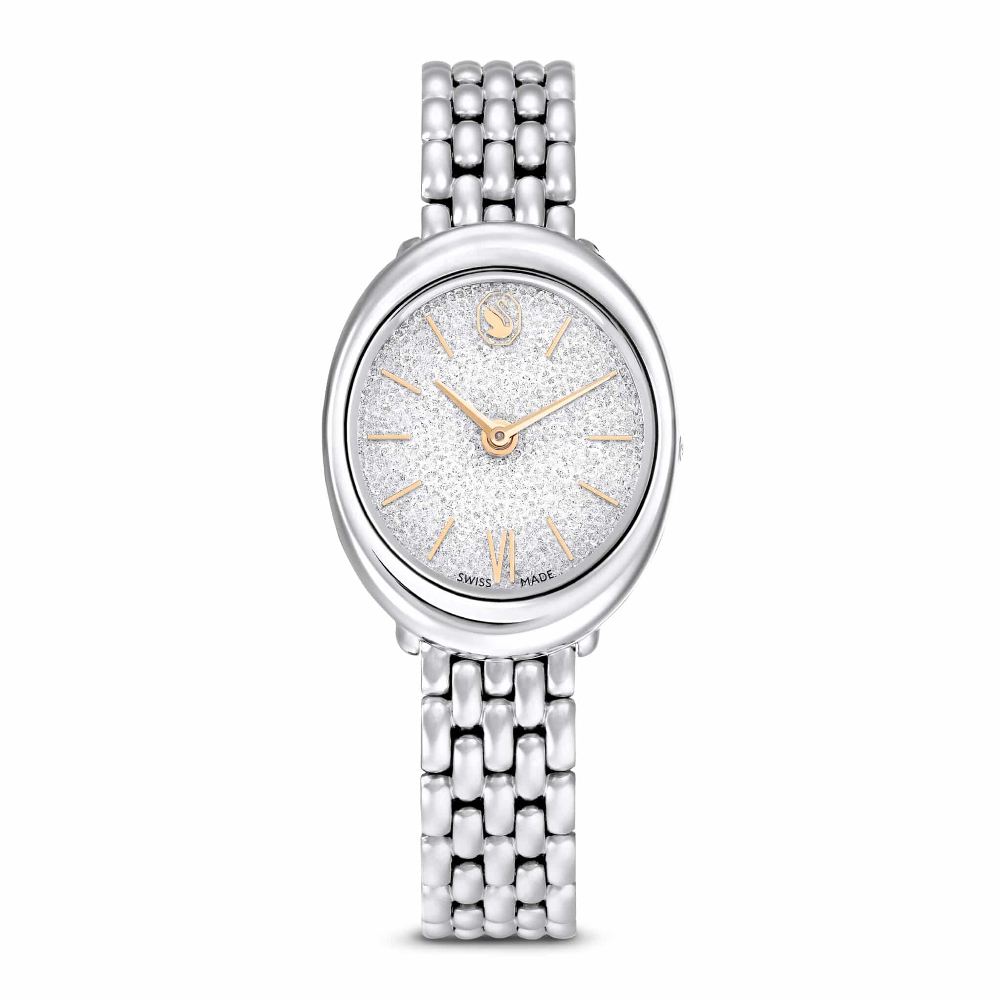 Swarovski Imber Watch, Swiss Made, Metal bracelet, Silver tone, Stainless steel -Swarovski