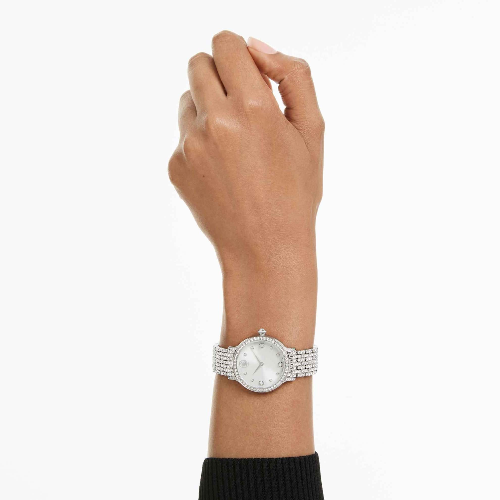 Swarovski Imber Watch, Swiss Made, Metal Bracelet, Silver tone, Stainless steel -Swarovski