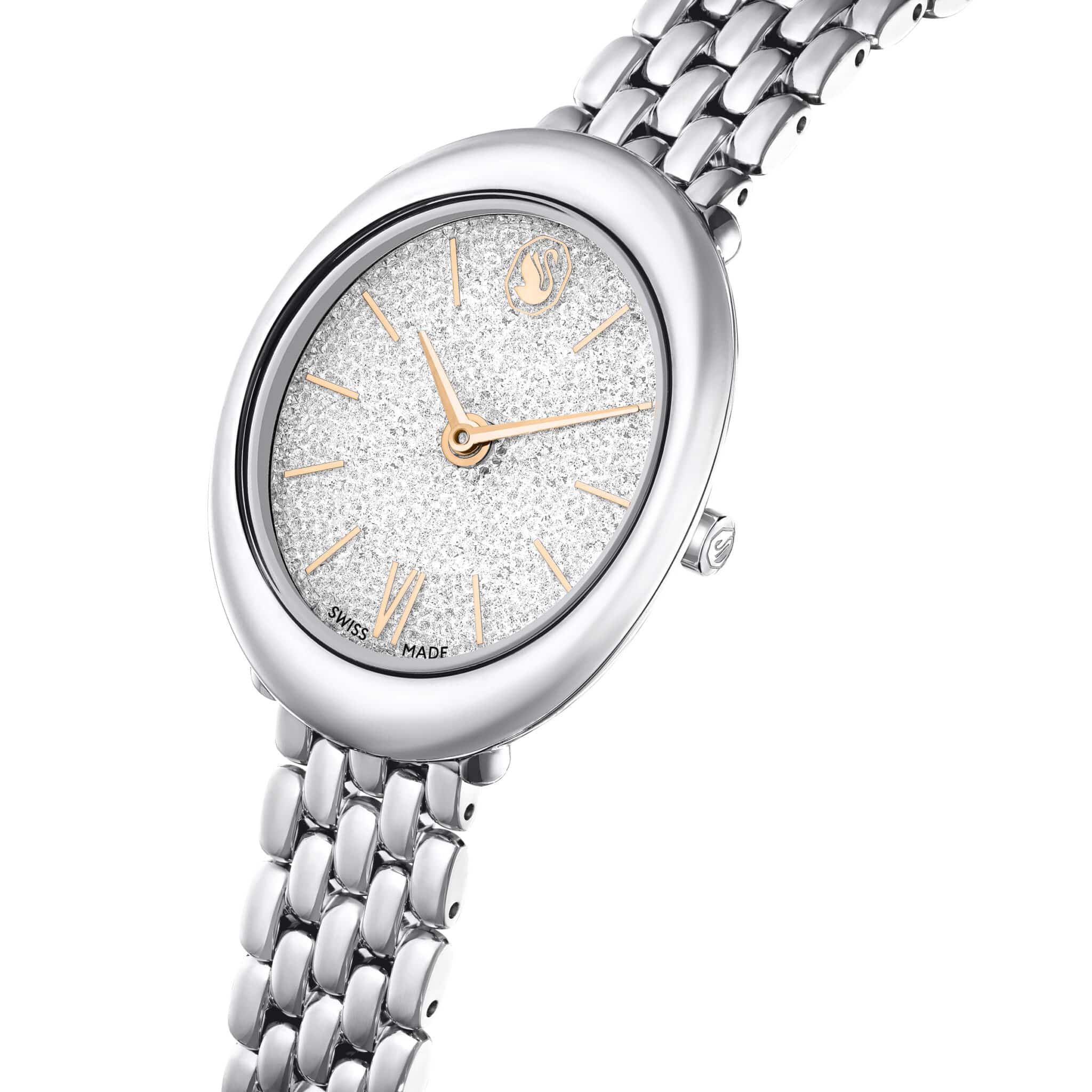 Swarovski Imber Watch, Swiss Made, Metal bracelet, Silver tone, Stainless steel -Swarovski