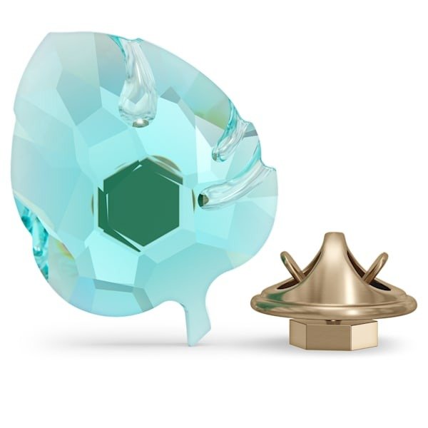 Swarovski Jungle Beats Magnet Leaf Blue, Small -Swarovski