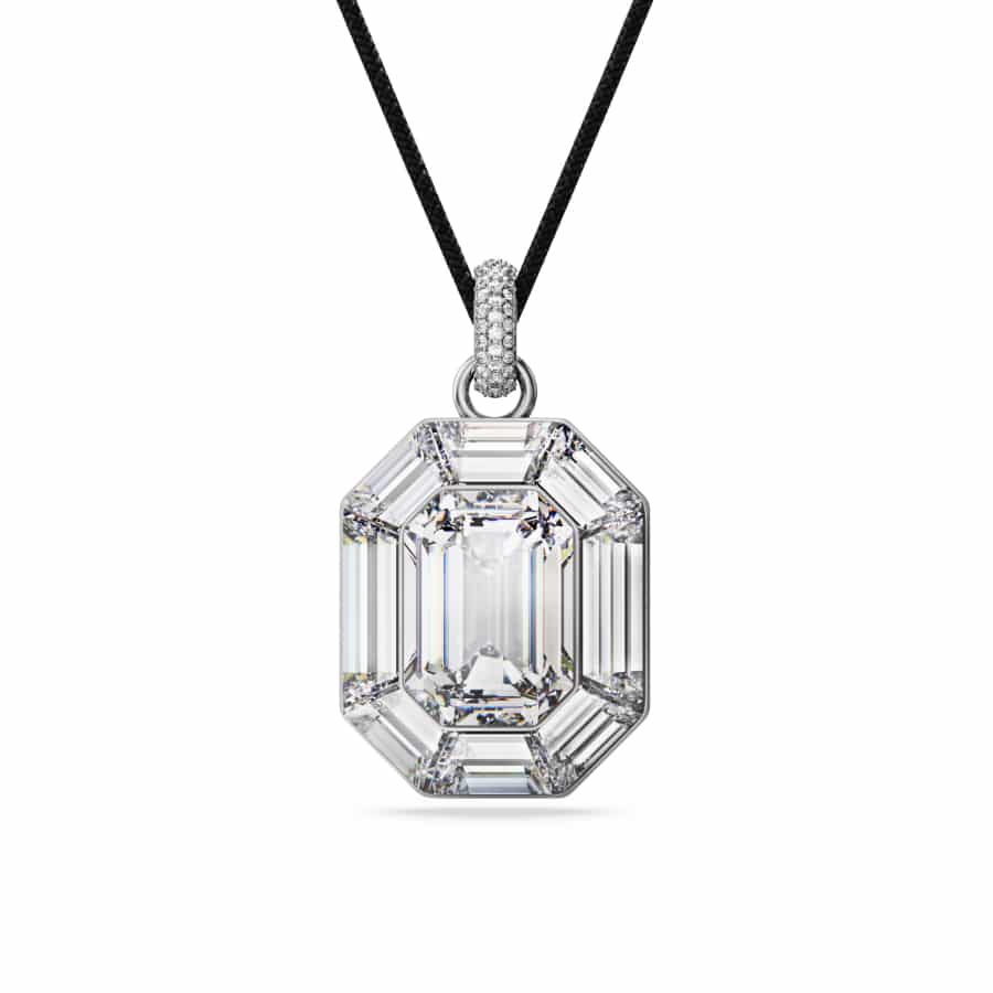 Swarovski Lucent Pendant, Octagon Cut, White -Swarovski