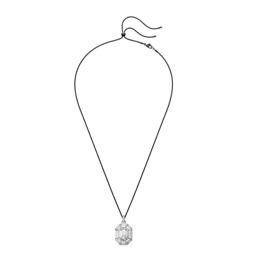 Swarovski Lucent Pendant, Octagon Cut, White -Swarovski