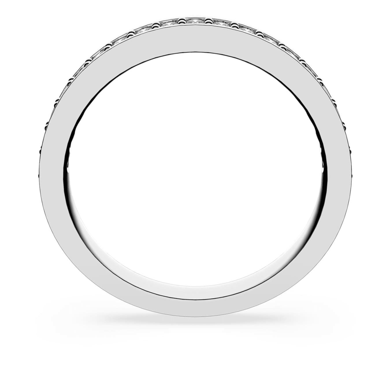 Swarovski Matrix Ring White, Rhodium Plated -Swarovski