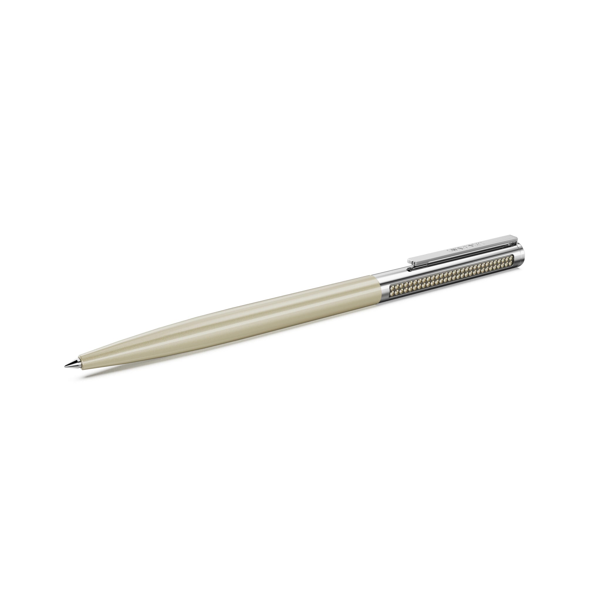 Swarovski Matrix Tennis Ballpoint Pen, Brown, Gold-tone plated -Swarovski