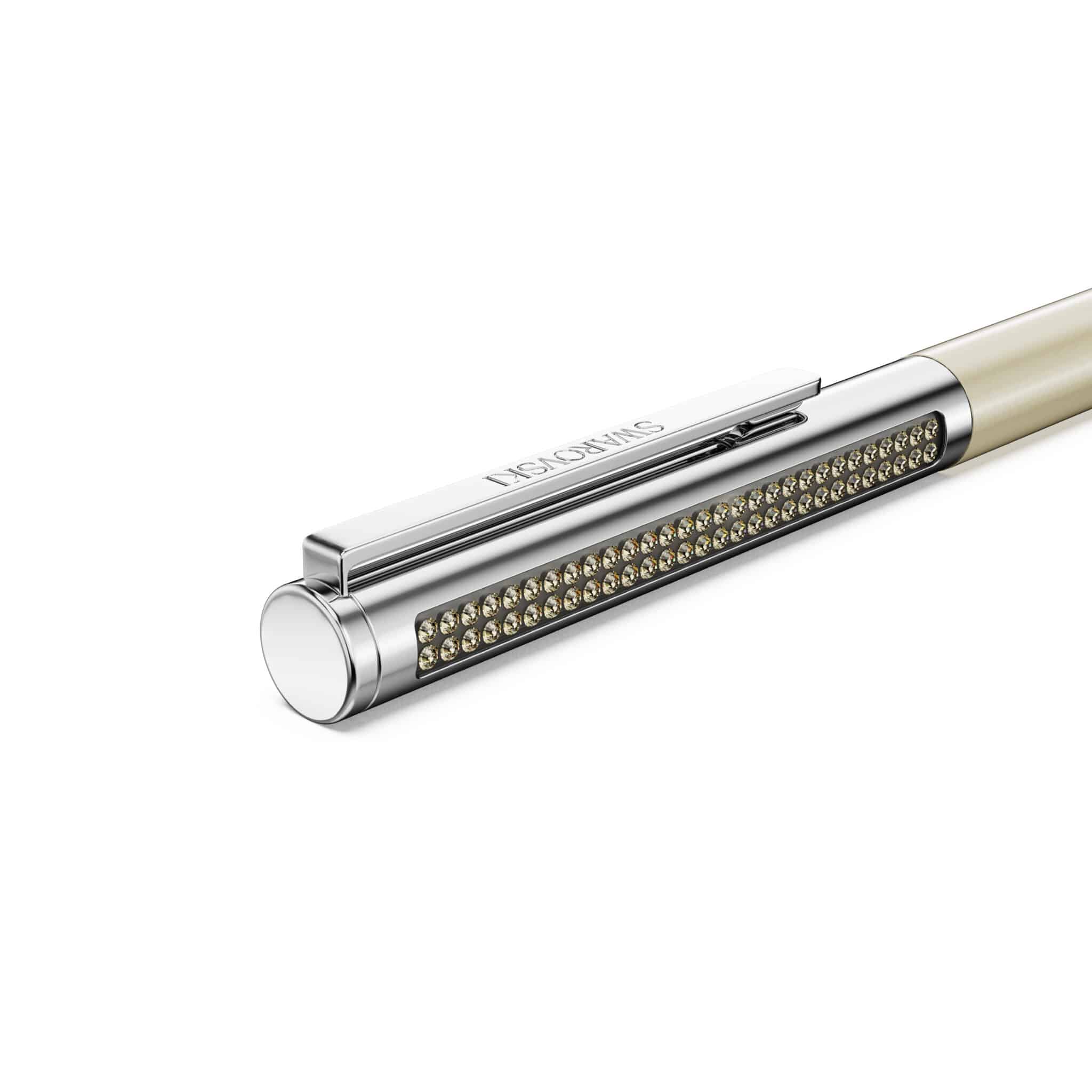 Swarovski Matrix Tennis Ballpoint Pen, Brown, Gold-tone plated -Swarovski