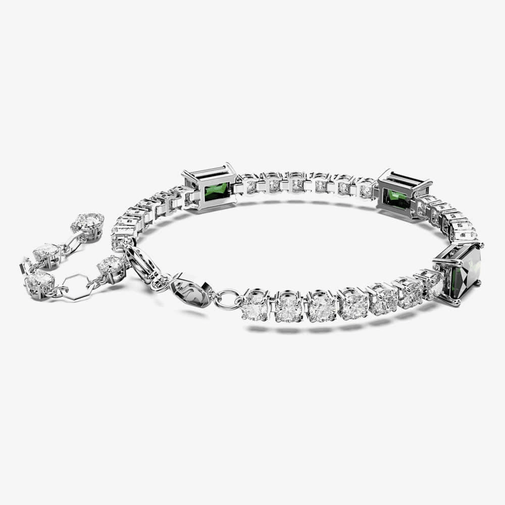 Swarovski Matrix Tennis Bracelet Mixed Cuts -Swarovski