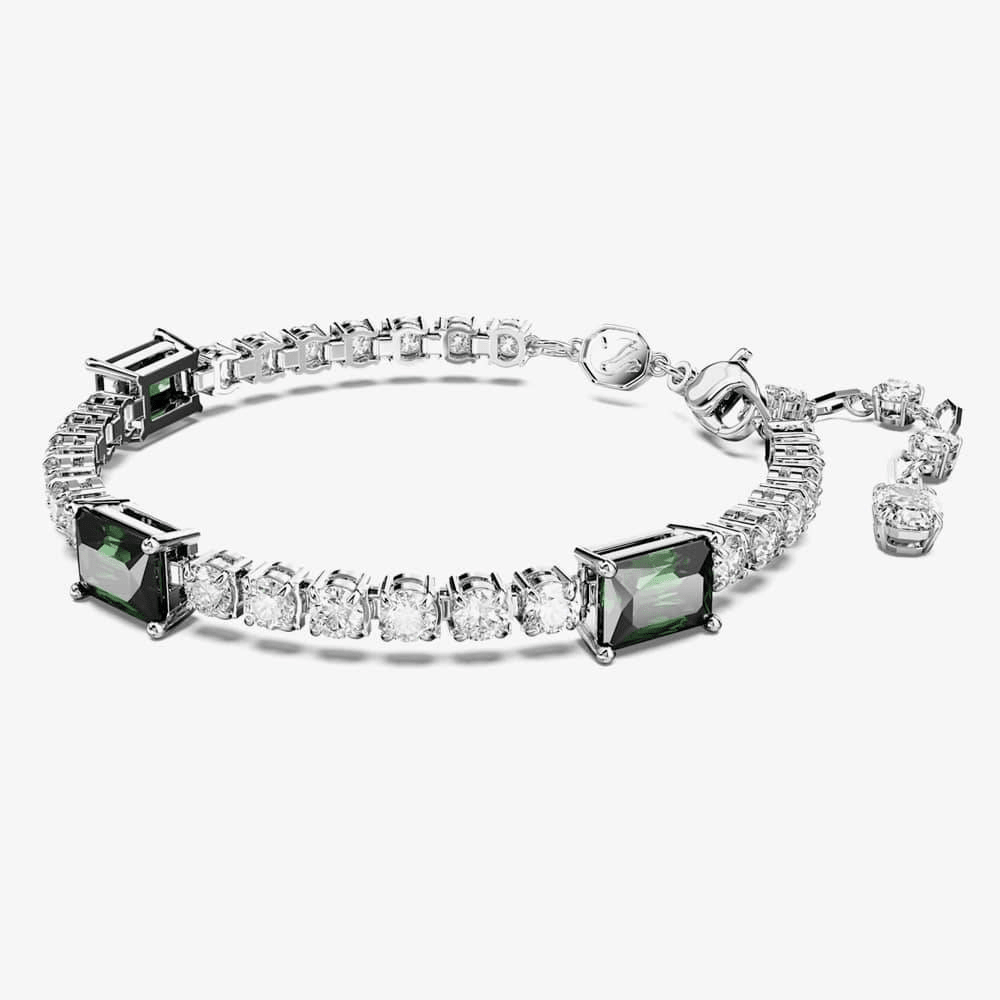 Swarovski Matrix Tennis Bracelet Mixed Cuts -Swarovski