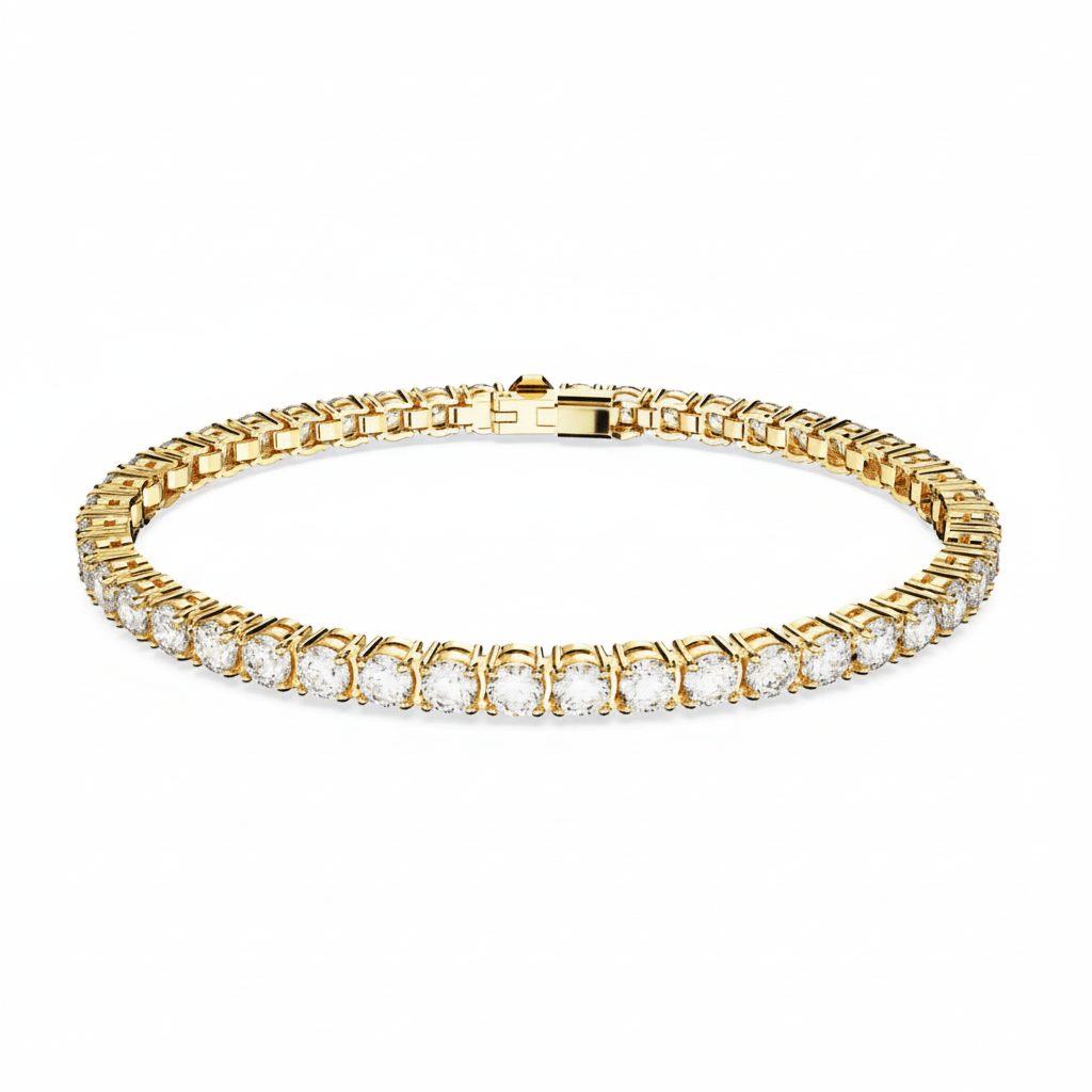 Swarovski Matrix Tennis Bracelet Round Cut -Swarovski