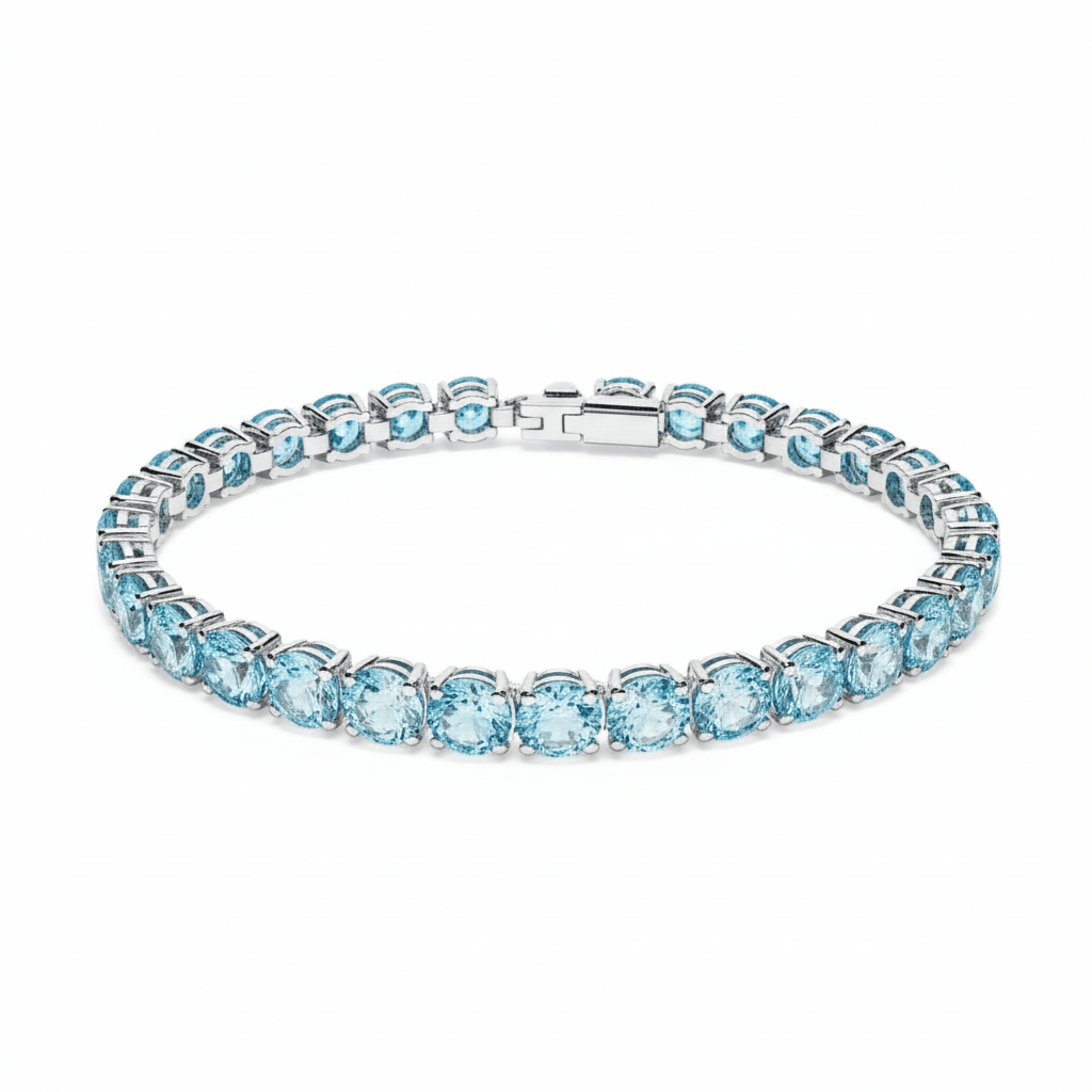 Swarovski Matrix Tennis Bracelet Round Cut -Swarovski