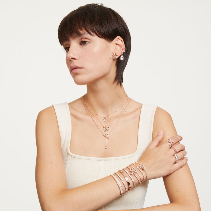 Swarovski Matrix Tennis bracelet Round cut -Swarovski