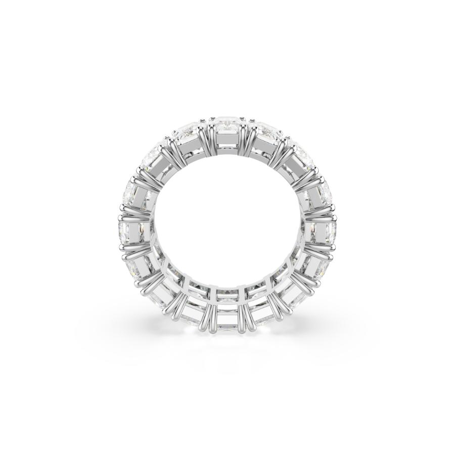 Swarovski Matrix Vittore Ring, Baguette Cut, White, Rhodium Plated -Swarovski