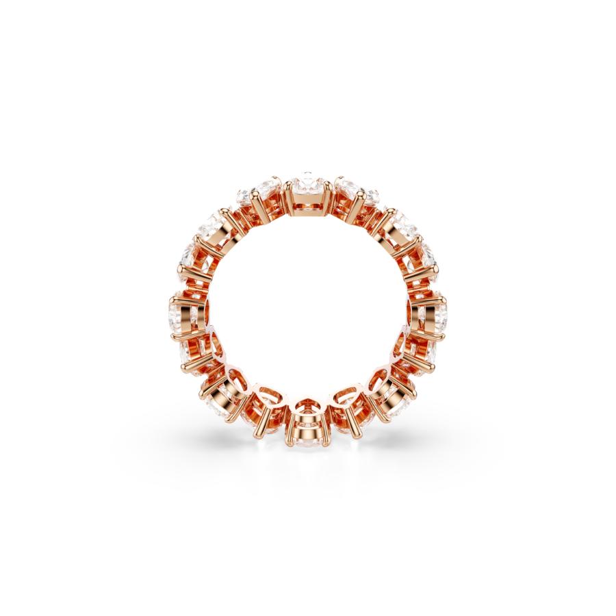 Swarovski Matrix Vittore Ring, Pear Cut, White, Rose Gold-tone Finish -Swarovski