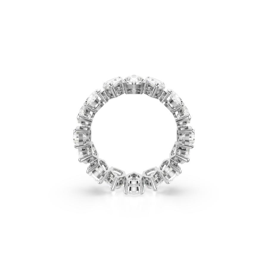 Swarovski Matrix Vittore Ring, Pear Cut, White, Silver-tone Finish -Swarovski