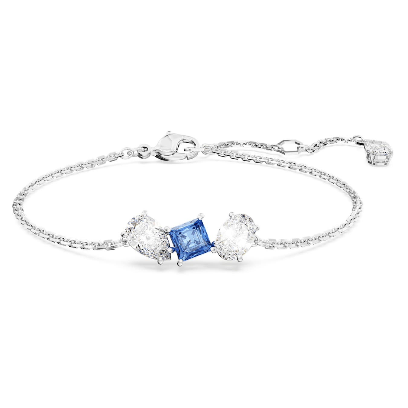 Swarovski Mesmera Bracelet Mixed Cuts Blue Rhodium Plated -Swarovski