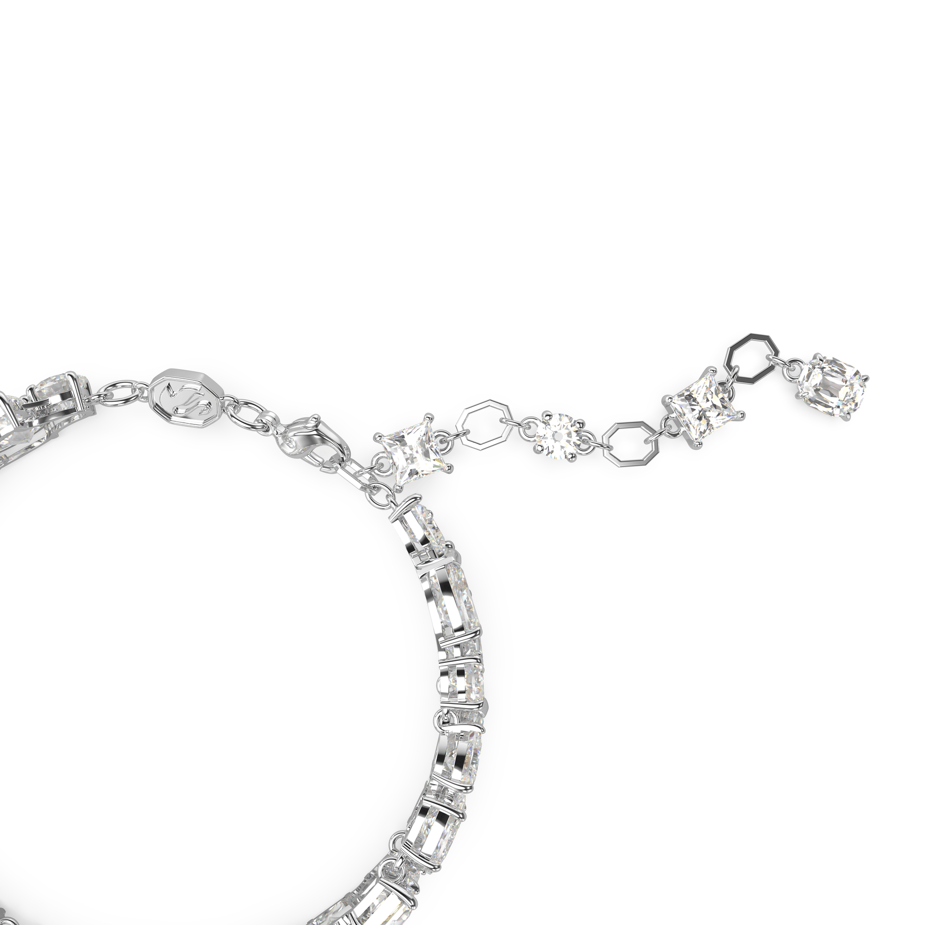 Swarovski Mesmera Bracelet Mixed Cuts White Rhodium Plated -Swarovski