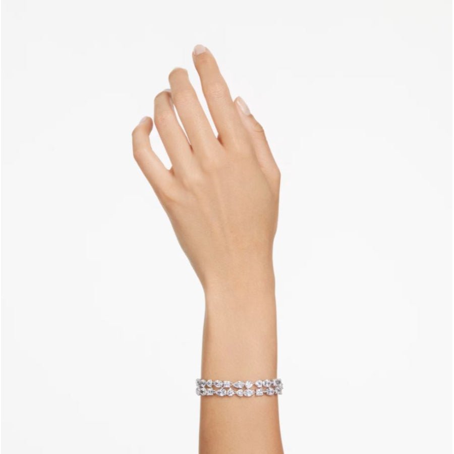 Swarovski Mesmera Bracelet Mixed Cuts White Rhodium Plated -Swarovski