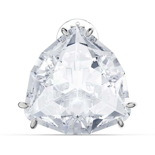 Swarovski Mesmera Clip Earring Single Triangle Cut White Rhodium Plated -Swarovski