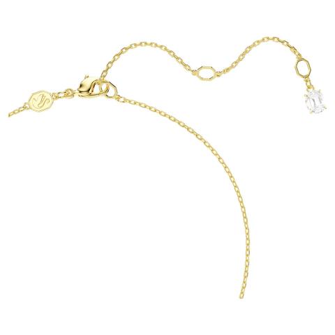 Swarovski Mesmera Necklace Heart, White, Gold-tone plated -Swarovski
