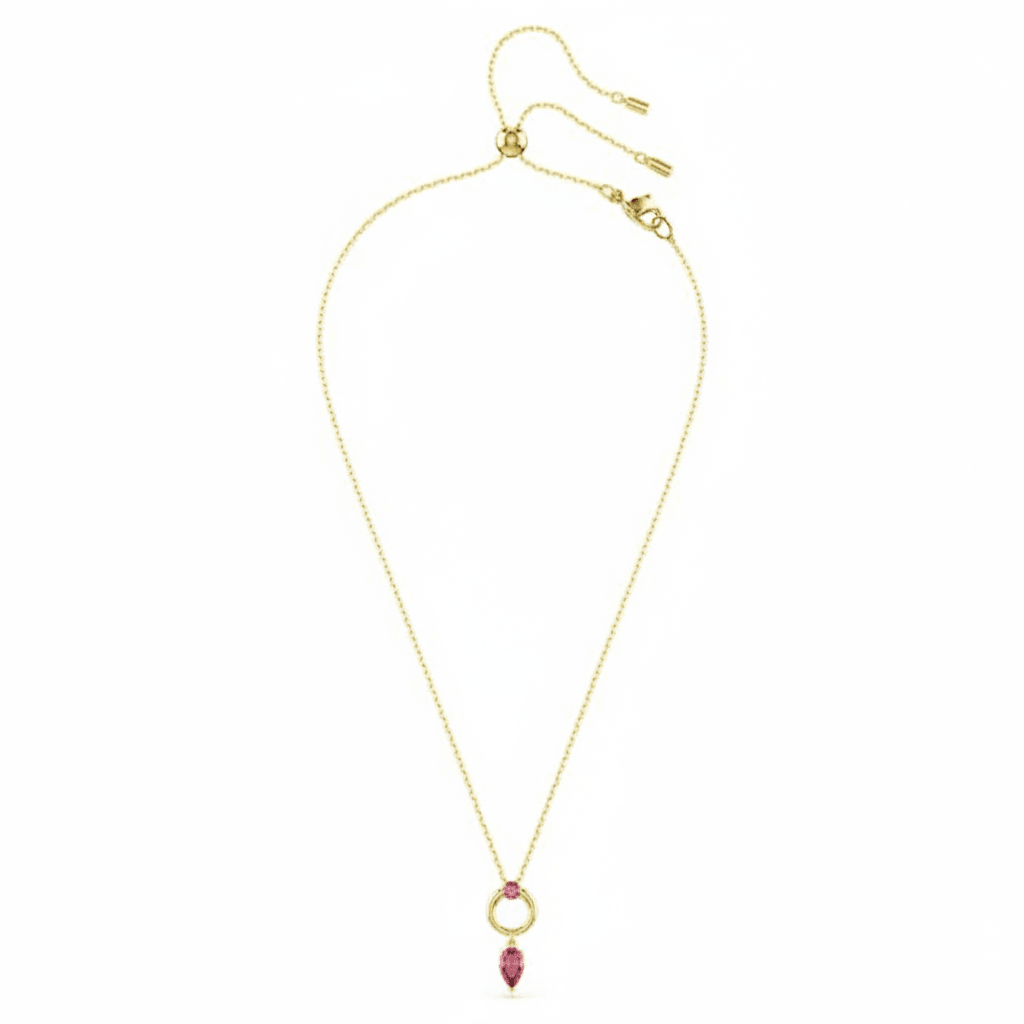 Swarovski Mesmera pendant Mixed cuts, Red, Gold-tone plated -Swarovski