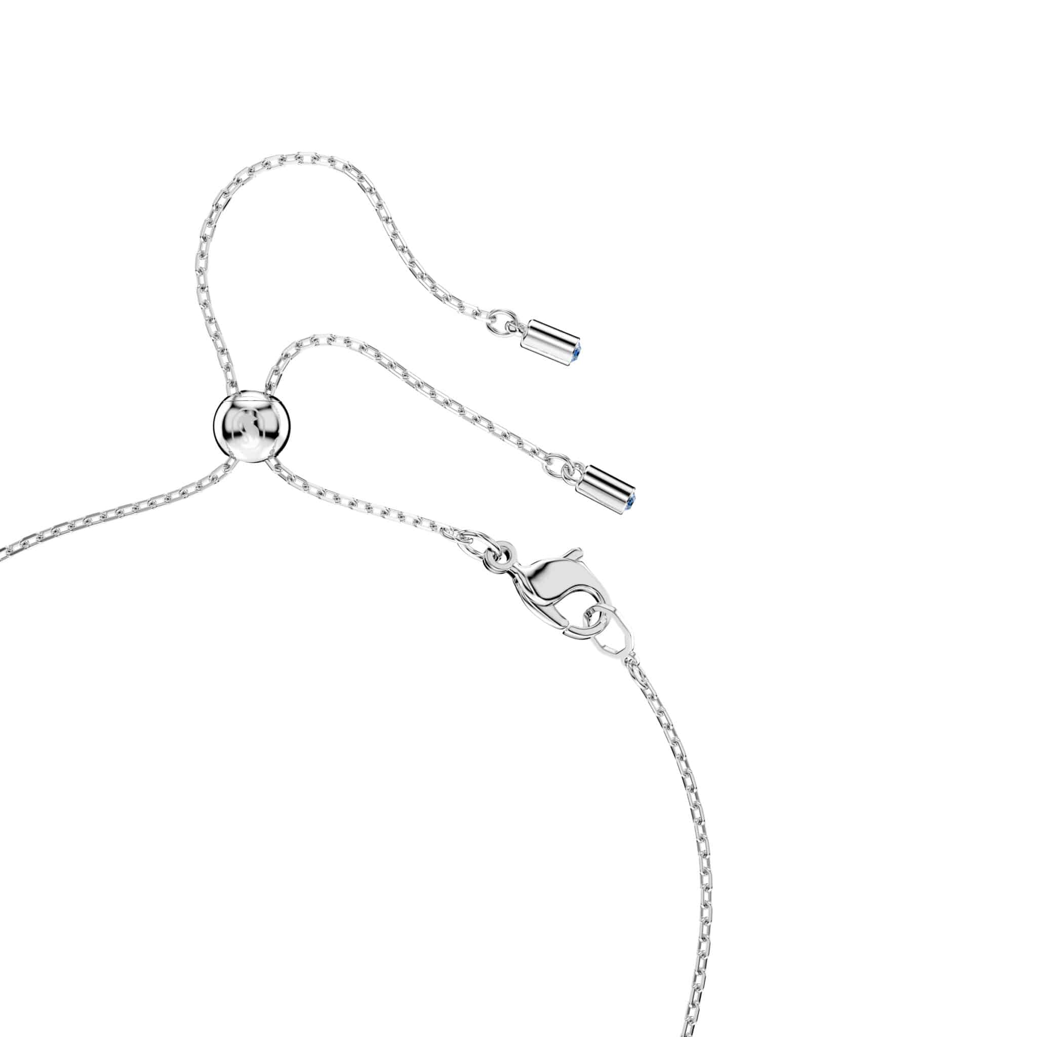 Swarovski Mesmera Pendant, Pear Cut, White, Rhodium Plated -Swarovski