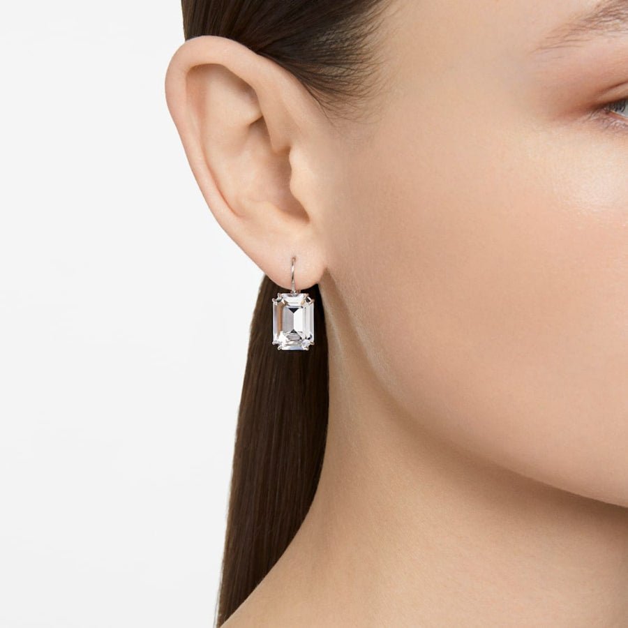 Swarovski Millenia Drop Earrings Octagon Cut -Swarovski