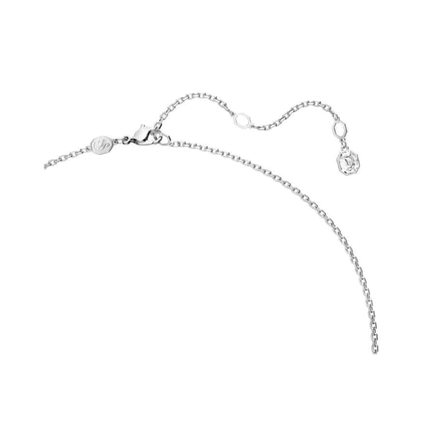 Swarovski Millenia Pendant, Octagon Cut, Blue, Rhodium Plated -Swarovski