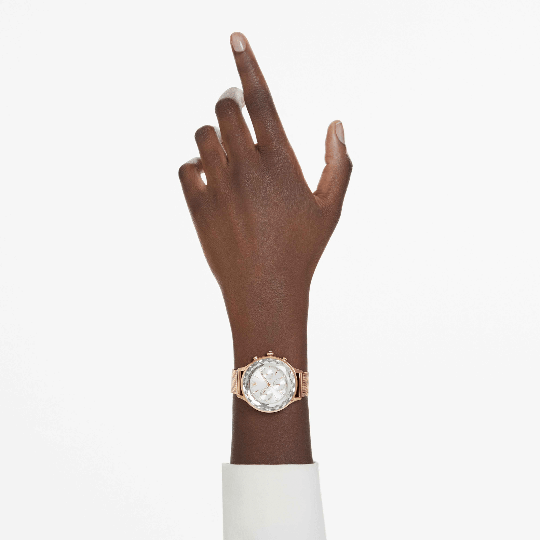 Swarovski Nova Chrono Watch, Swiss Made, Metal Bracelet, Rose Gold-Tone Finish -Swarovski