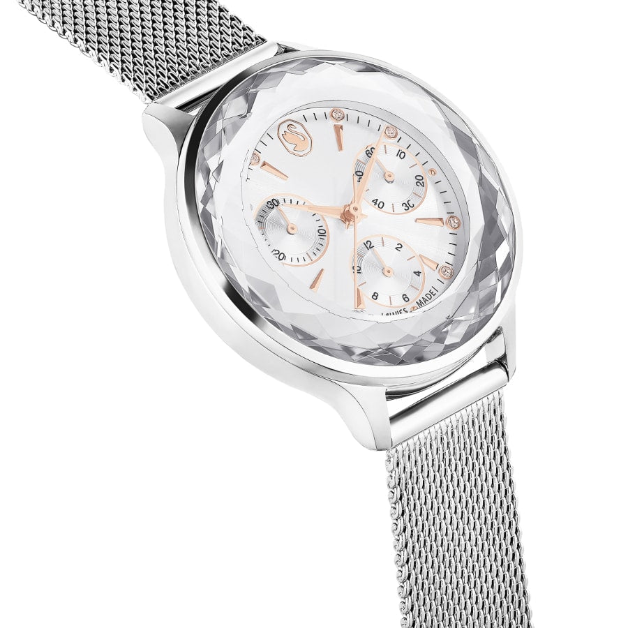 Swarovski Nova Chrono Watch, Swiss Made, Metal Bracelet, Silver Tone, Stainless Steel -Swarovski
