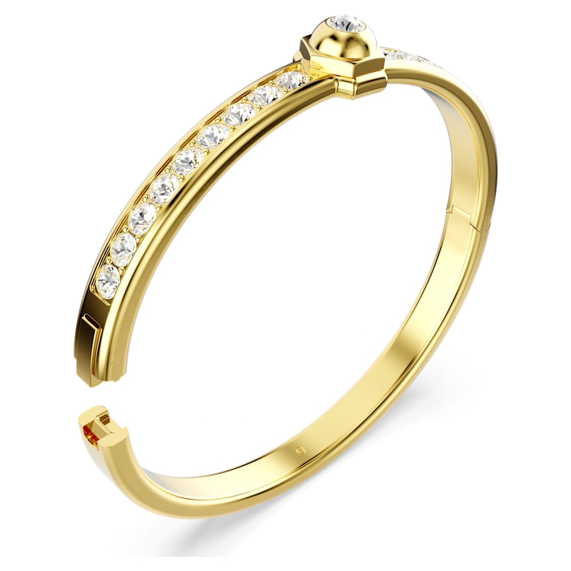 Swarovski Numina Bangle Round Cut White Gold-Tone Plated -Swarovski