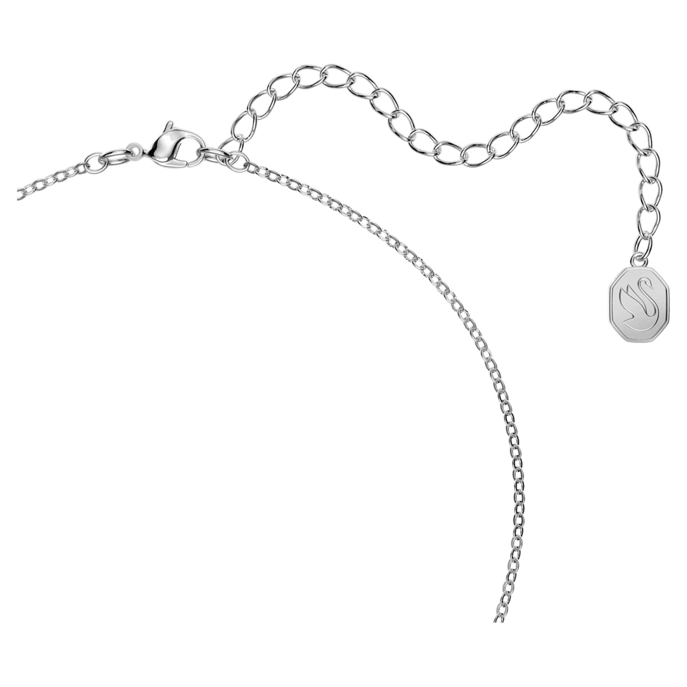 Swarovski Stella set Mixed cuts, Star, White, Rhodium plated -Swarovski