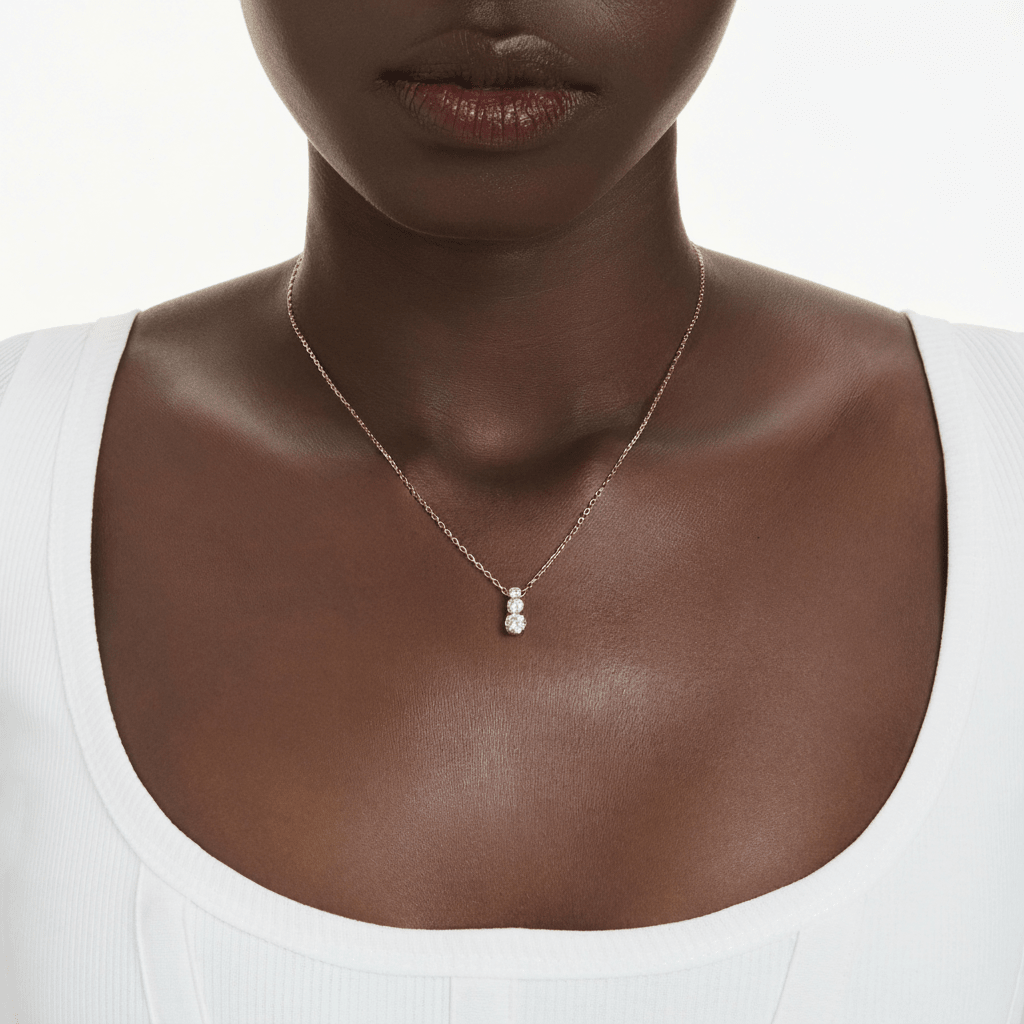 Swarovski Stilla Attract Pendant, Round Cut, White, Gold-tone Plated -Swarovski