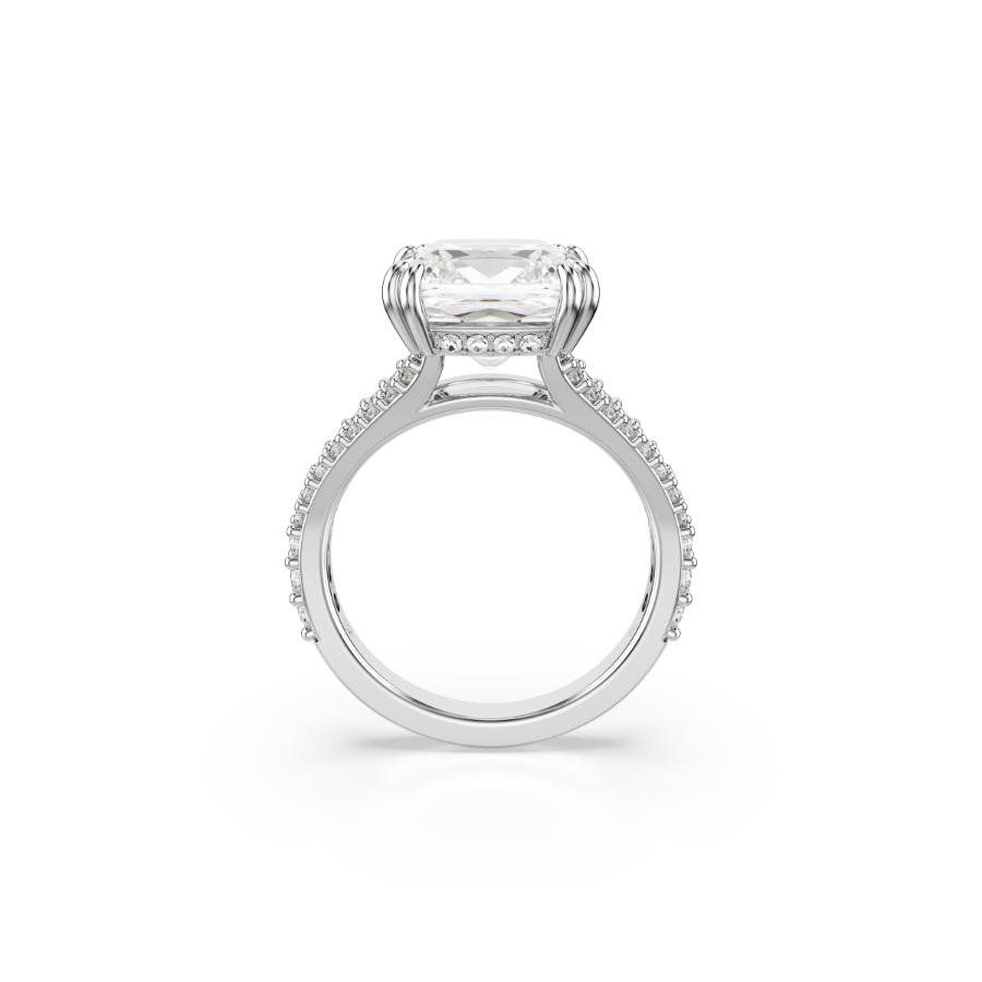 Swarovski Stilla Ring, Square Cut, White, Silver-tone Finish -Swarovski
