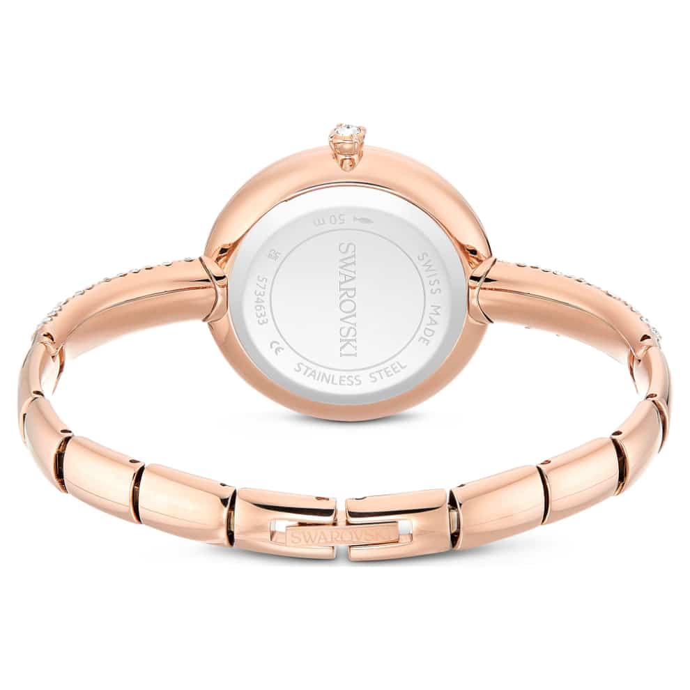 Swarovski Sublima Bangle Watch, Swiss Made, Metal Bracelet, Rose gold tone, Rose gold-tone finish -Swarovski