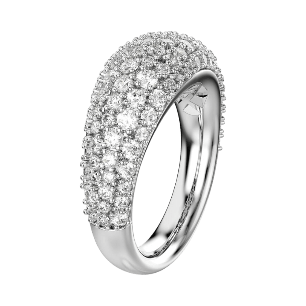 Swarovski Sublima Ring White, Rhodium Plated -Swaroski