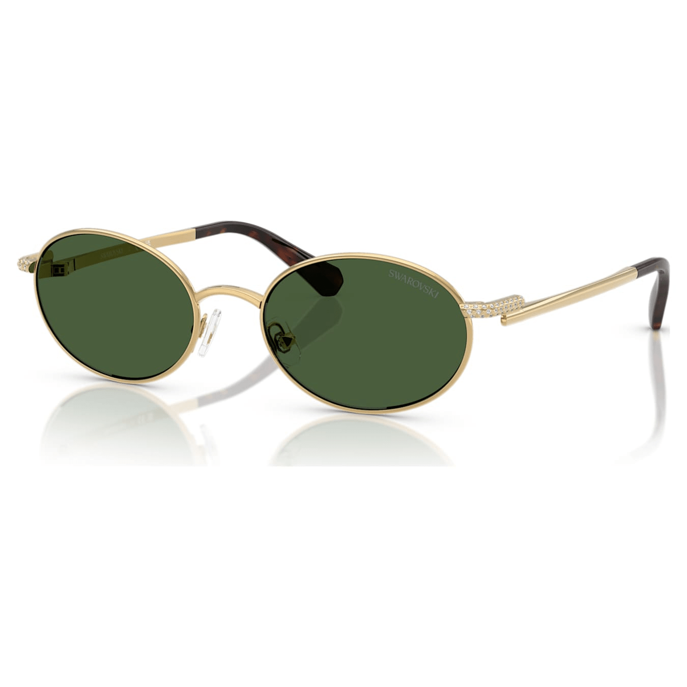 Swarovski Sunglasses, Round shape, Green -Swarovski