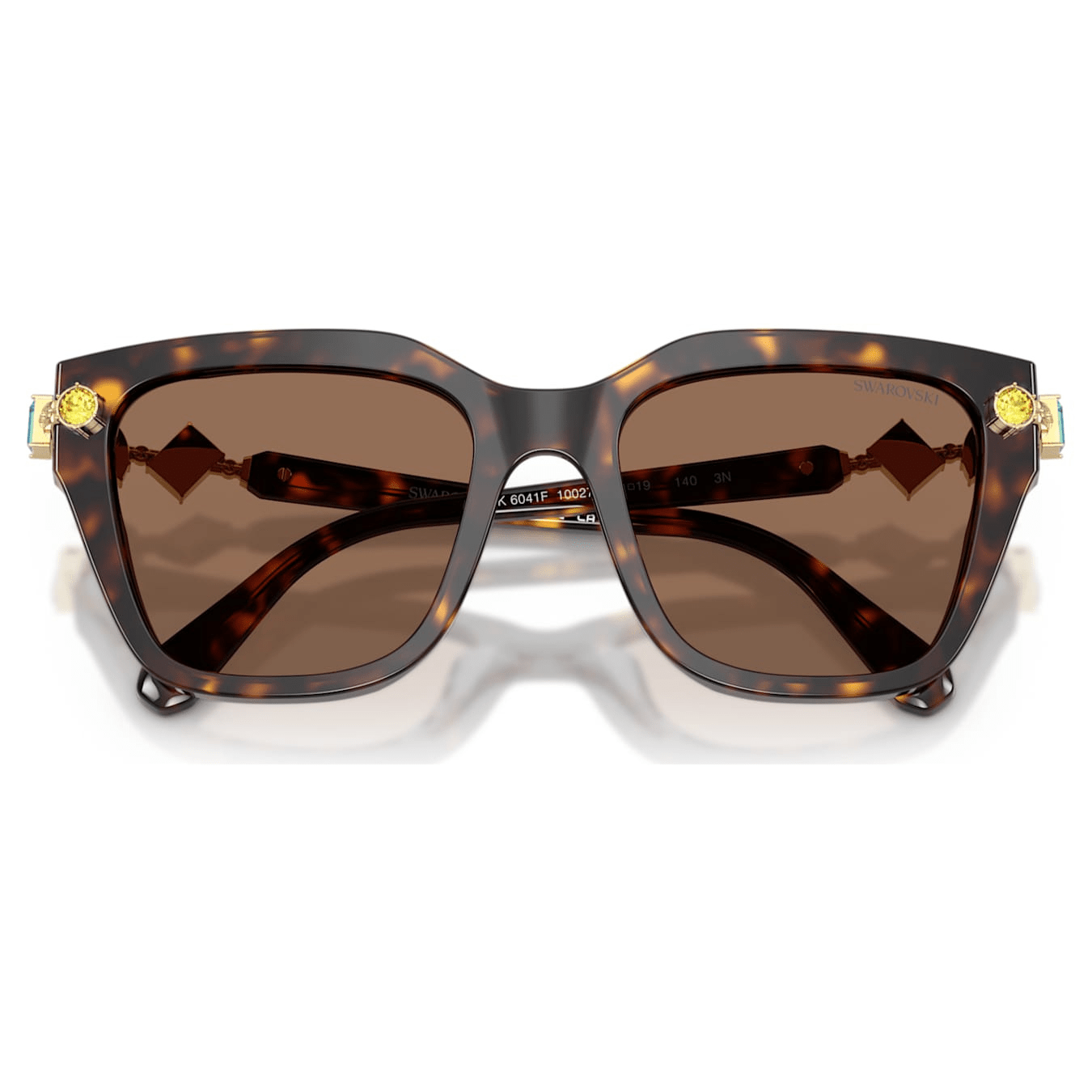 Swarovski Sunglasses, Square shape, Brown -Swarovski