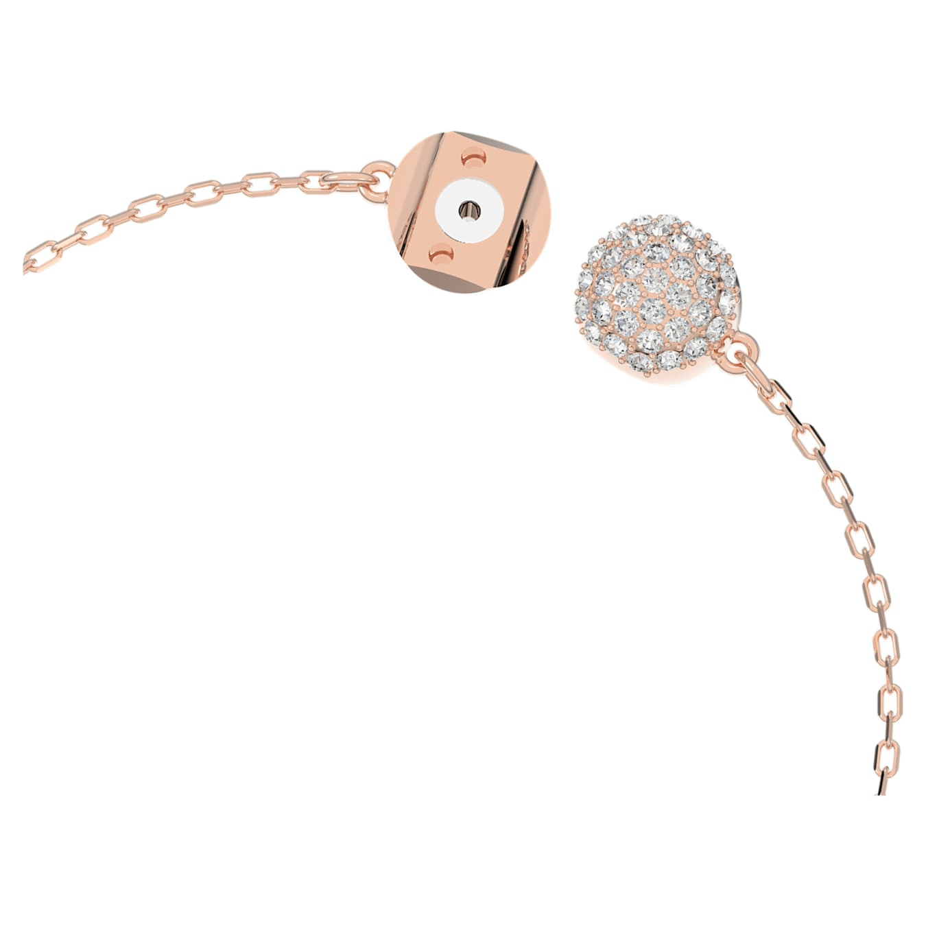 Swarovski Swan bracelet Swan, Pink, Rose gold-tone plated S -Swarovski