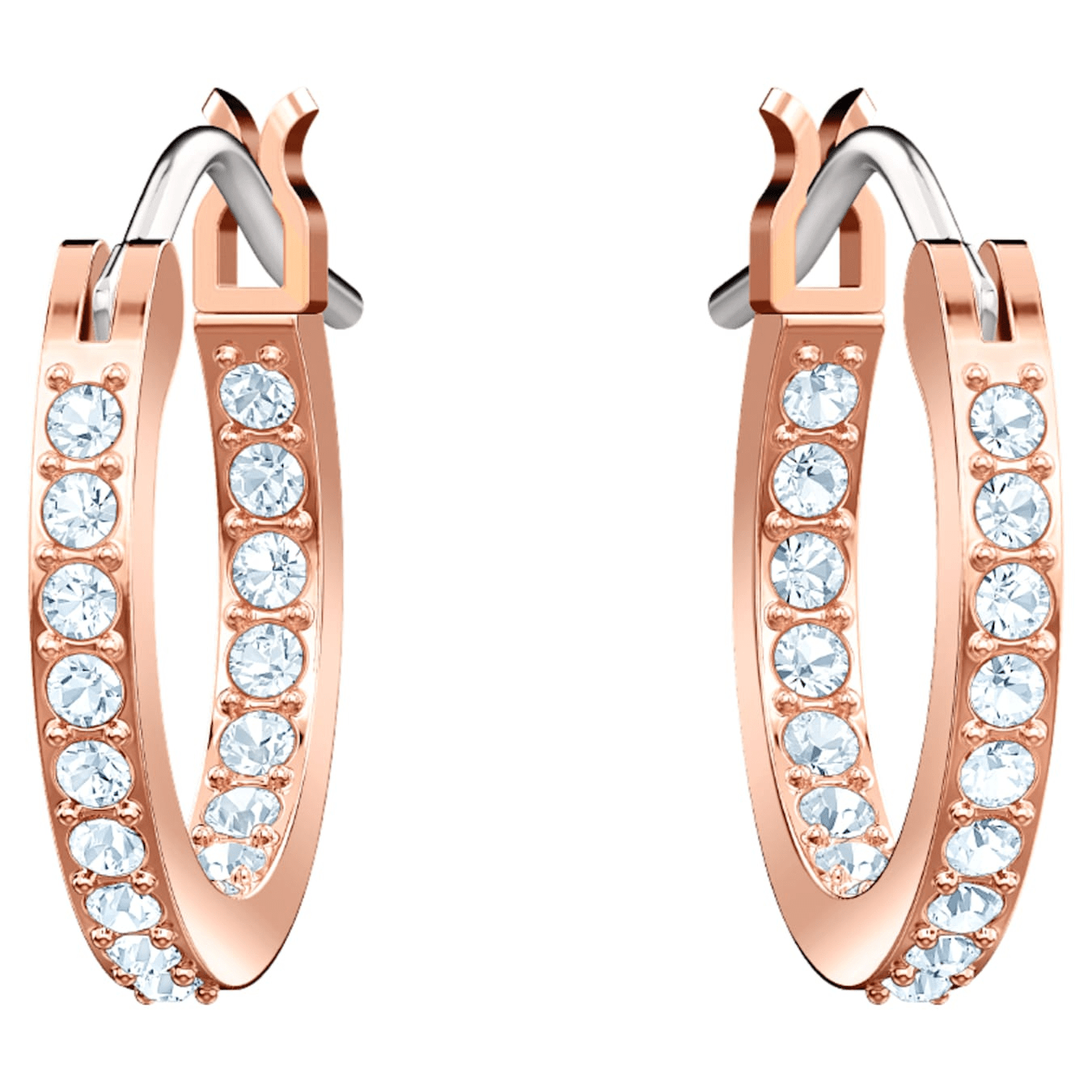 Swarovski Symbolic Evil Eye Hoop Pierced Earrings -Swarovski