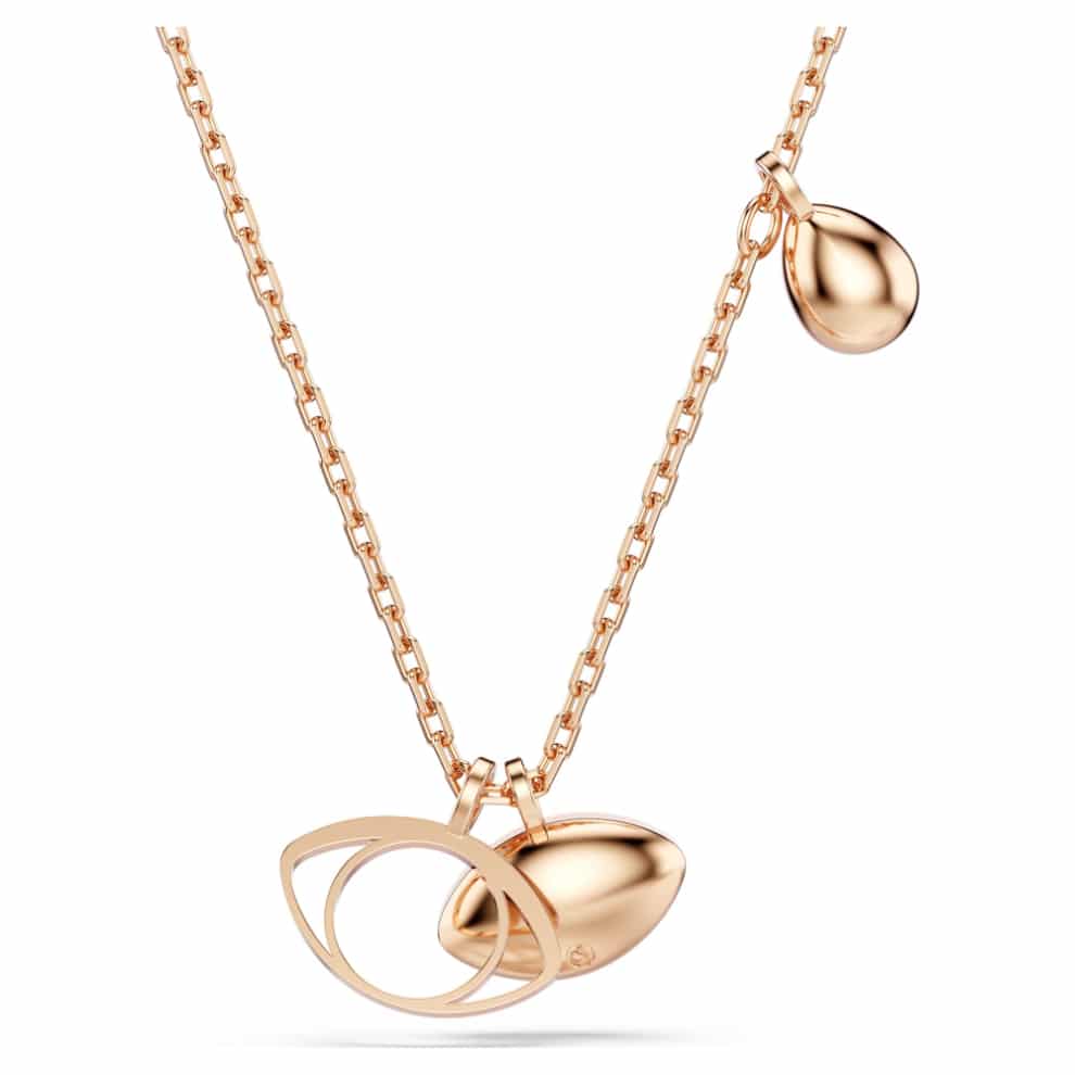 Swarovski Symbolica Pendant, Eye, Multicolored, Rose gold-tone plated -Swarovski