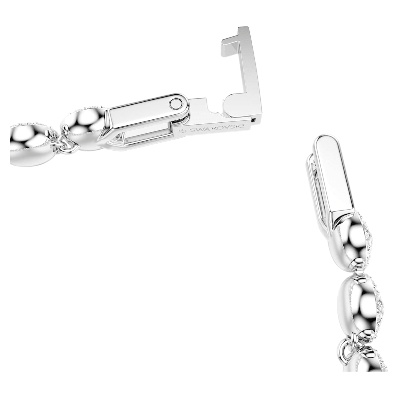 Swarovski Una Angelic bracelet Round cut, Small, White, Rhodium plated -Swarovski